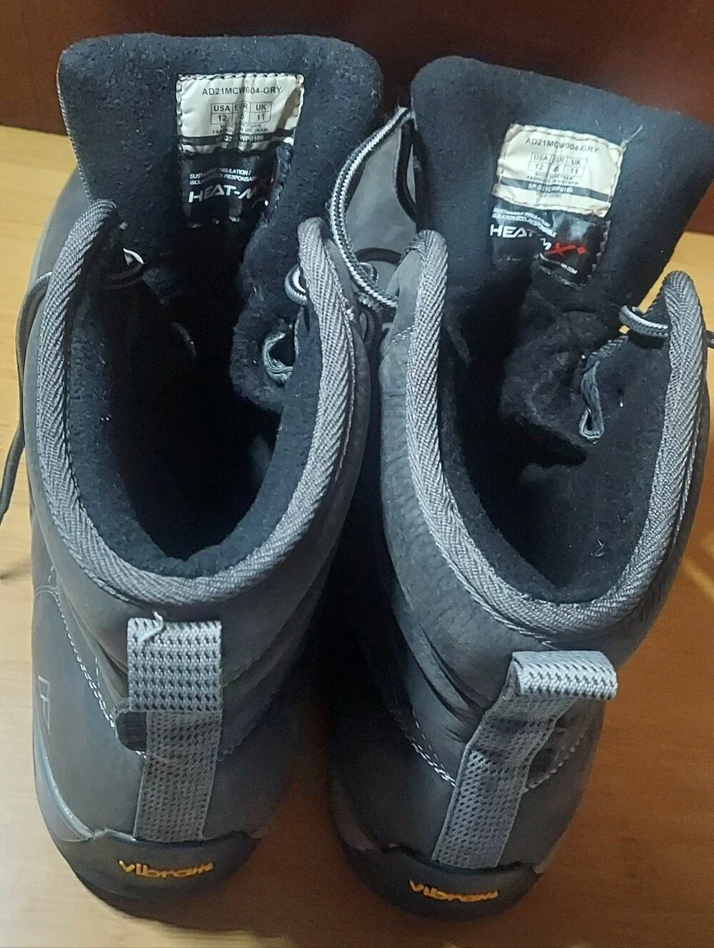 ALPINE DESIGN KAMIK EZRA HEAT-MX MEN'S GRAY LEATHER WATERPROOF BOOTS SIZE 12